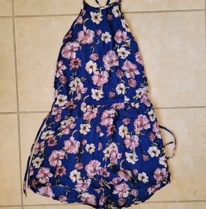 Forever 21 Floral Backless Romper